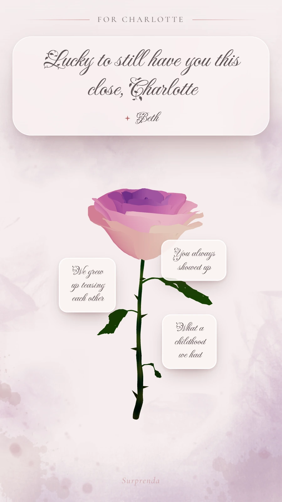 For sister